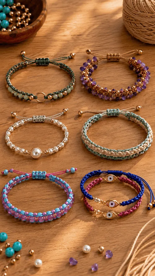 Pulseira de Macramê