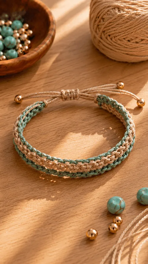 Pulseira de Macramê
